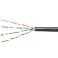 24(1)(SOLID) 4PR Cat5e Outdoor Rated (Black) x 305m
